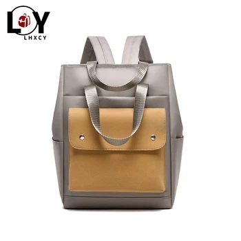

Korean Version Rivet Backpack School High Capacity Waterproof For Teenage Women Backpack Leisure Multifunction Soft Designer Bag
