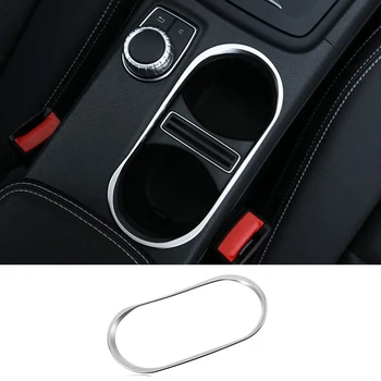 

Cup Holder Cover Trim Car Chrome Durable Practical Styling Accessory Decoration For Benz CLA 260 GLA Class W176 W117 2014-2017