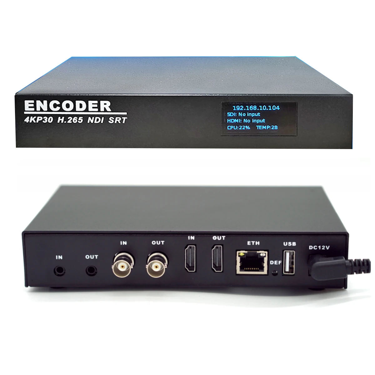 4k H265 H264 Webcast Streaming, HDMI SDI to IP http/udp/rtsp/rtmp Ultra HD Video Encoder