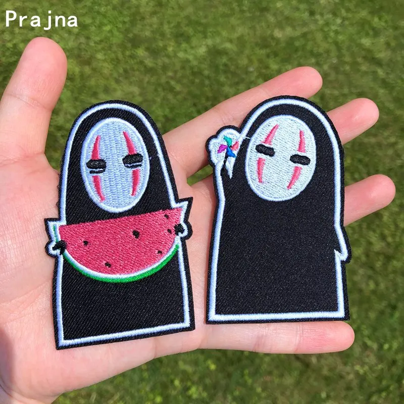 Нашивки Prajna с мультяшными персонажами аниме вышитые нашивки для одежды
