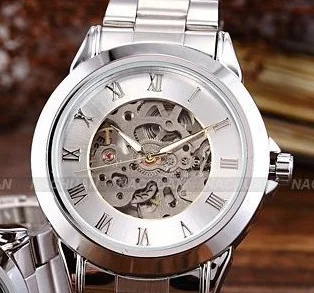

Shenhua Deep China Back through lv kong Fully Automatic Mechanical Wrist Watch Business Casual Men Table Steel Belt