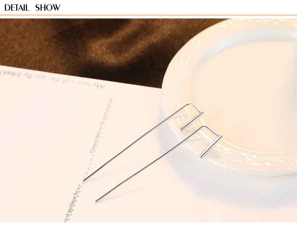 

S925 sterling silver earrings simple fashion jewelry earrings LBL07