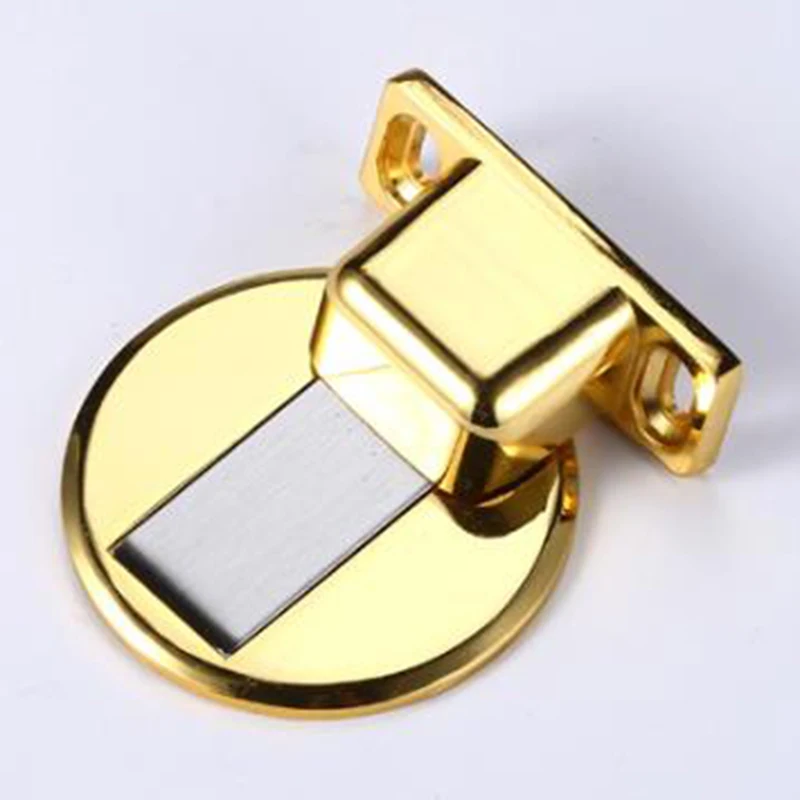 

1pcs Door Stop Catch Stopper Floor Mount Invisible Punch Free Magnetic For Home Apartment Studio Living Room Bedroom Front Door