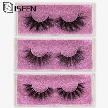ISEEN норковые ресницы 3D норковые ресницы безжалостные ресницы ручной работы многоразовые натуральные ресницы накладные ресницы для макияжа