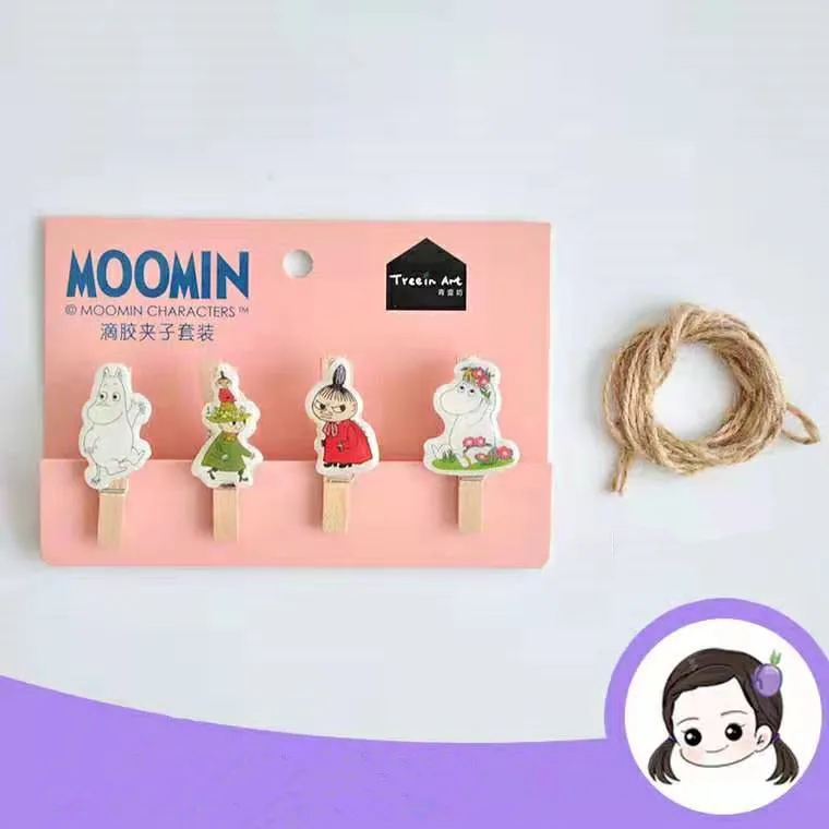 Moomin Muuminpeikko Новая модная карточная наклейка игрушка Наклейка Малыш Муми мультяшная наклейка милый финский персонаж наклейка для телефона - Цвет: Wood splint