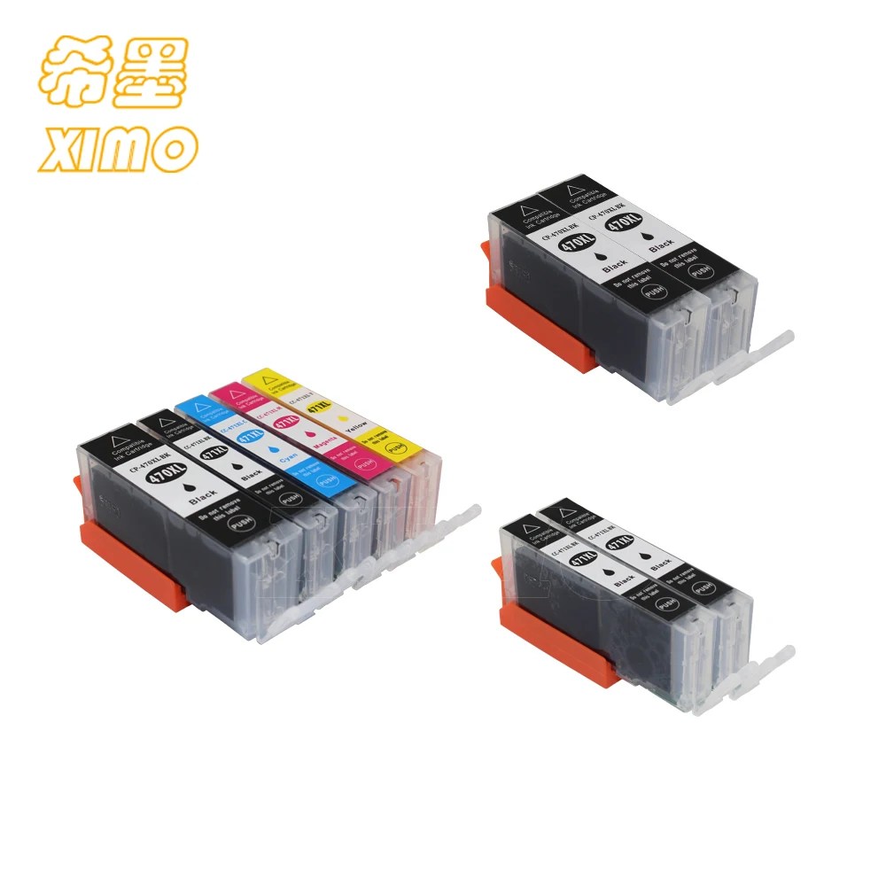 5C 2bk 2pbk XIMO 5C 470 471 PGI-470 PGBK CLI-471 совместимый чернильный картридж полные чернила для canon PIXMA MG6840 MG9040 TS5040 TS6040 принтер - Цвет: 5C 2bk 2pbk
