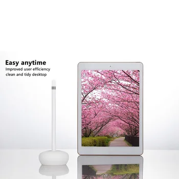 

Tablets Charging Dock Protective Case Soft Silicone Dustproof Easy Operate Support Convenient Stand Holder For Apple Pencil