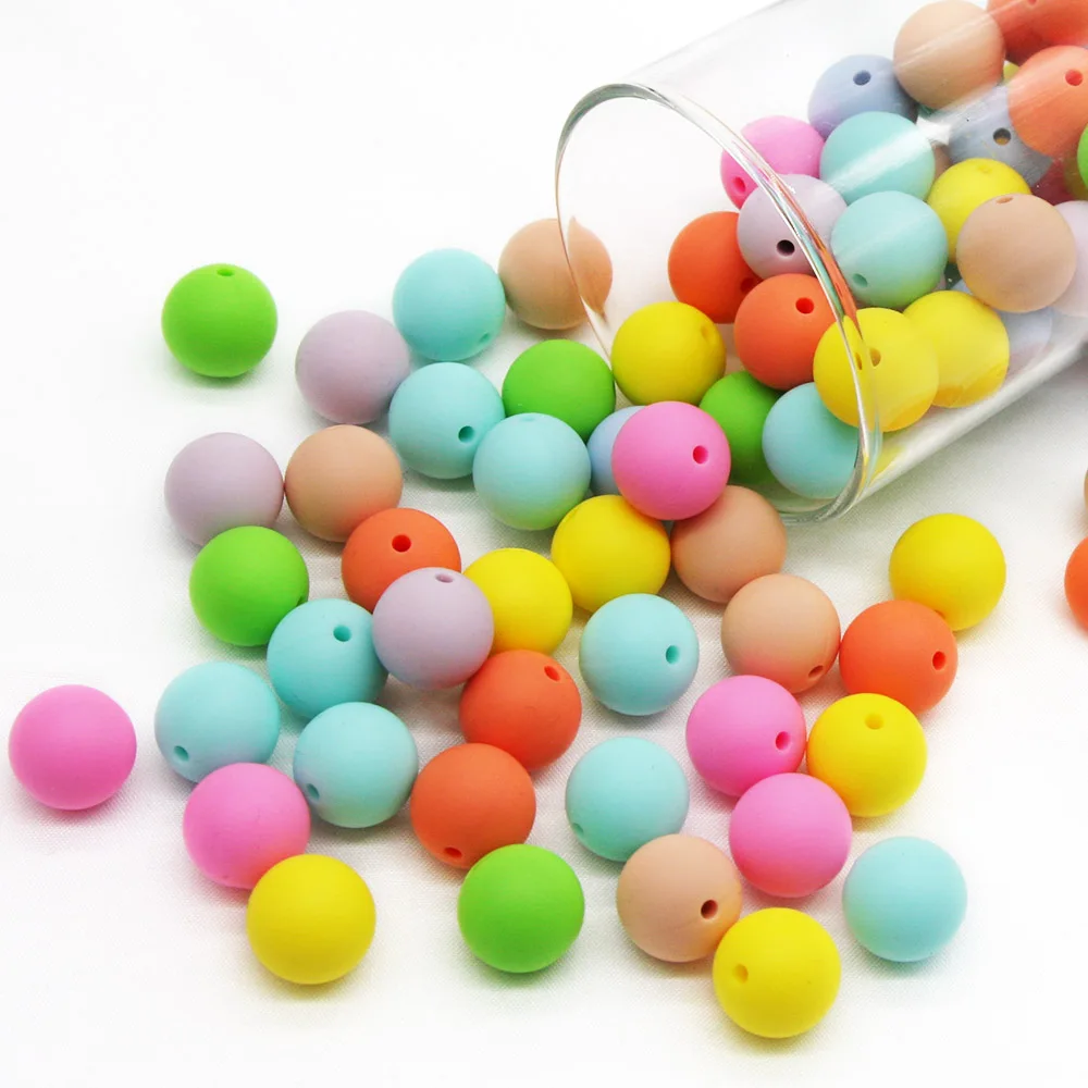 Silicone Beads 9mm Round Pearl 20pcs Food Grade BPA Free DIY Pacifier Clip Chain Jewelry Baby Teething Rodent Beads silicone beads silicone teething beads
