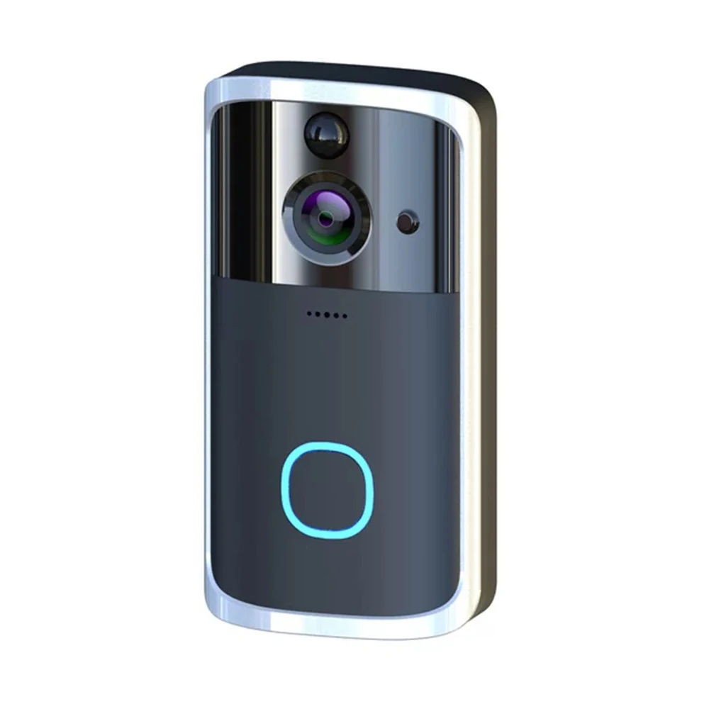 M7 WiFi видео дверной звонок Смарт IP видео домофон Wi-Fi видео дверной телефон для квартиры ИК сигнализация беспроводная камера безопасности - Цвет: black