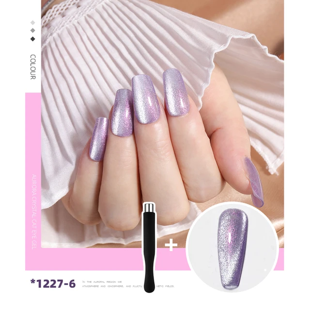 HNUIX 7.3ml 3D UV Clear Gel Dip Nail Art Gel Varnish Manicure Universal Wide New Color Phototherapy Cat Eye Gel Nail Polish 1227-6
