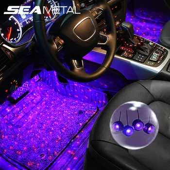 

12V Led Auto Ambient Light Car Interior Light RGB Color Flashing Cycle Atmosphere Lamp For Car Home Party Decoration Car Styling