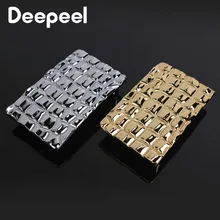 Deepeel 1pc ID 38mm Alloy Smooth Belt Buckles Head Male Designer Punk Style Buckle Metal Leather Crafts Men's Belts Accessories