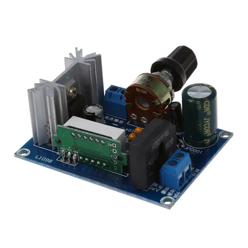 

LM317 Adjustable Voltage Regulator Step-down Power Supply Module LED Meter