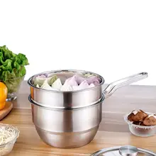 Емкость для молока из нержавеющей стали двойная Пароварка многофункциональные кастрюли-пароварки горшки для приготовления пищи(18 см горшок+ Пароварка
