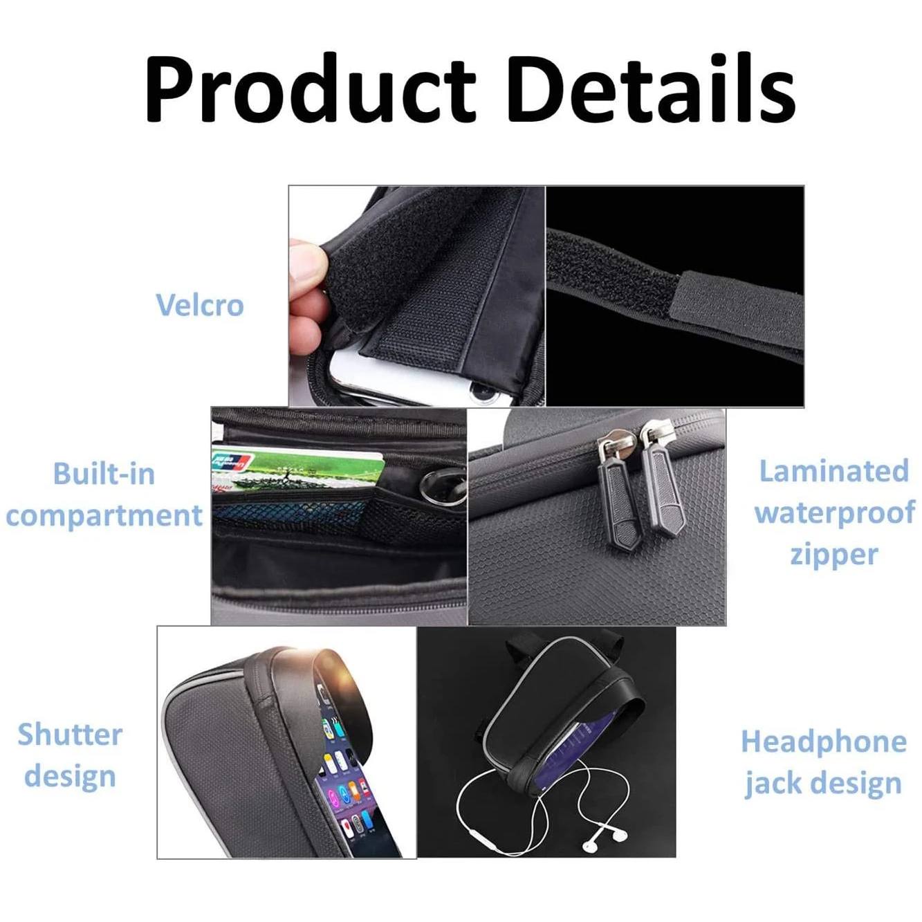 Велосипедная водонепроницаемая сумка для мобильного телефона MTB передняя рама