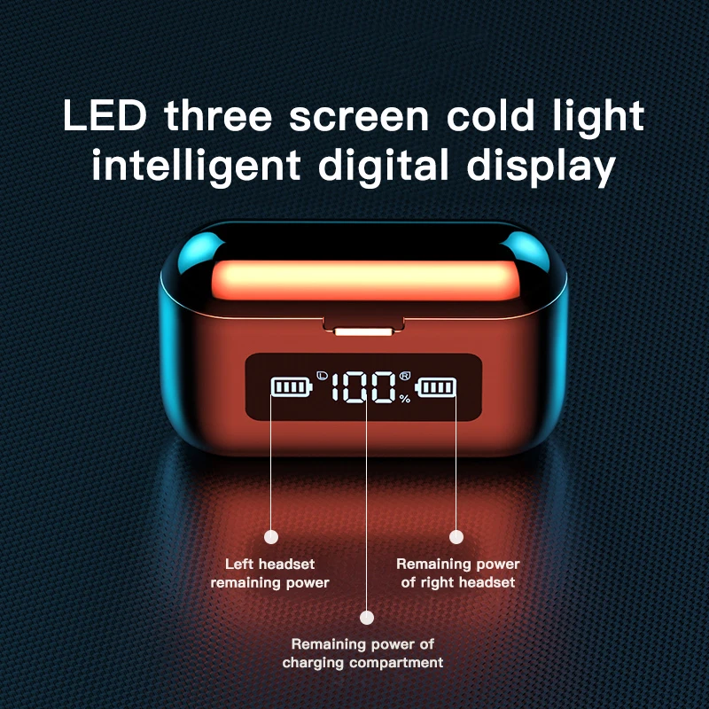 281 Tws Blue Tooth V5.0 Earphones With Microphone Touch Control Headphones Headset Sports Music Wireless Earbuds