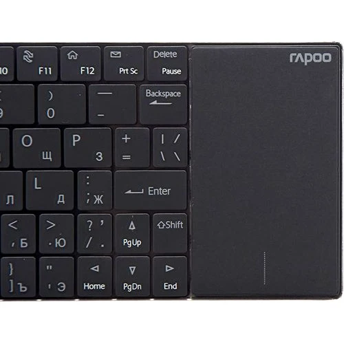 Клавиатура Rapoo E2710 черный/черный USB беспроводная slim Multimedia