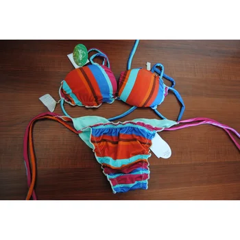 

Bikini double face woman with suitable for both sea pool triangle top with cups made in Brazil