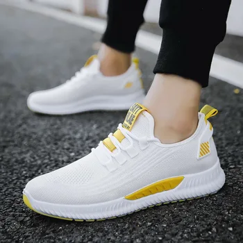 

2020 Hot Sale Brand Men Shoes Casual Mesh Sneakers Flat Shoes Summer Spring Man Sneakers Tennis Breathable Sport Shoes Footwear