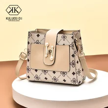

Single Shoulder Bag With Print Crossbody Bag Pattern Large Capacity Women Soft Leather Multi-Function Diagonal Bag For Female