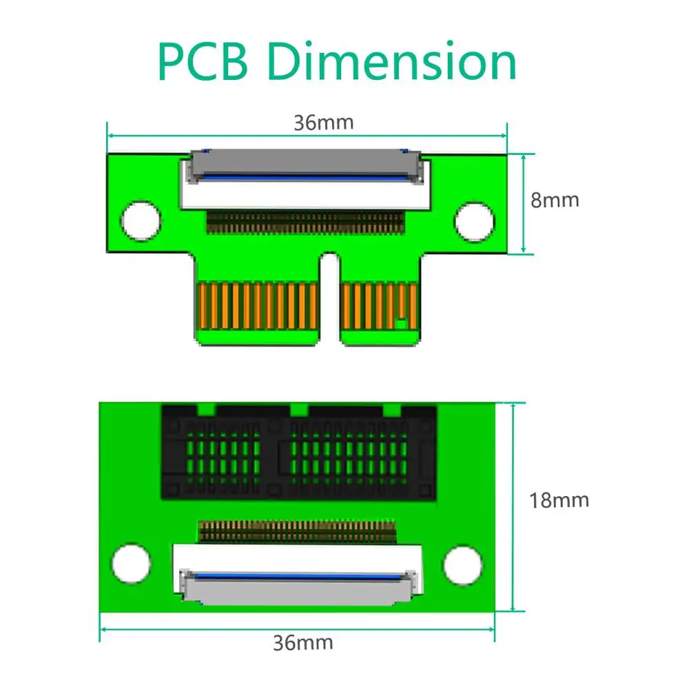 1X Удлинительный кабель для видеокарты pci e Express компьютерная беспроводная сетевая
