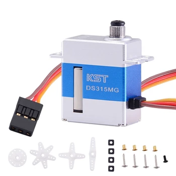 

KST DS315MG DC 4.8-8.4V 4.8KG 450-480 Class Helicopter Metal Servo Swashplate Steering Gear
