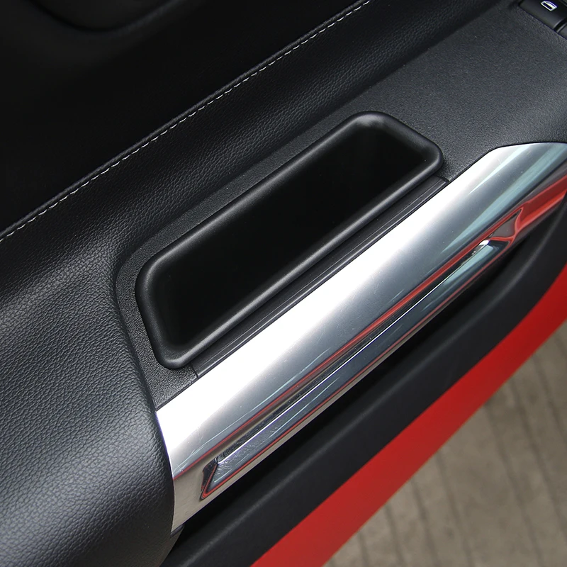 2* интерьер автомобиля Боковая дверь коробка для хранения подлокотник контейнер для Ford Mustang-19