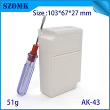 10 шт. белый цвет пластиковый светодиодный корпус контроллера огнестойкая электронная распределительная коробка 73*37*24