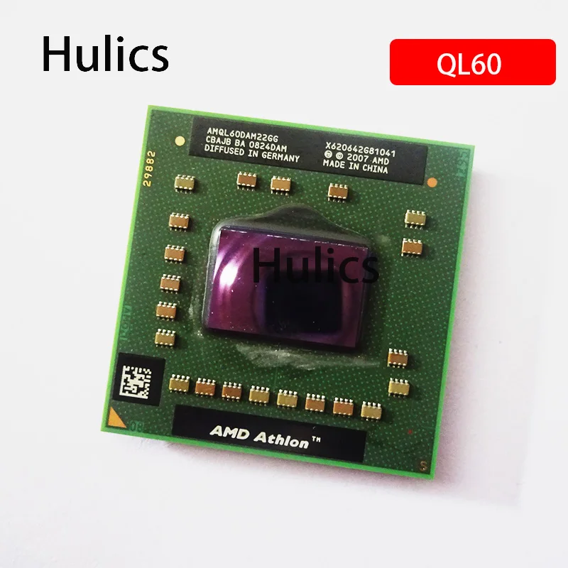 Hulics Usato Amd Athlon 64 X2 Ql-60 Ql 60 Ql60 1.9 Ghz Dual-Core Dual-Thread Cpu Processor Presa Di Corrente S1