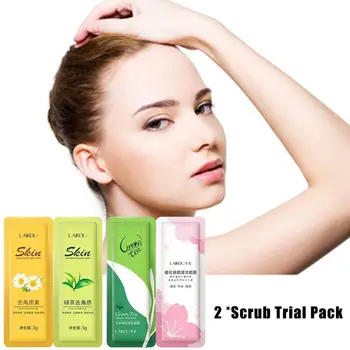 

3ml*2pcs Body Scrub Exfoliating Scrub Cream Deep Cleansing Dead Body Whitening Skin Remove Skin Acne Treatment Pore Cream T5L0