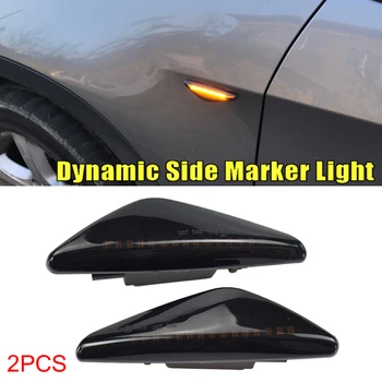 

2Pcs LED Dynamic Turn Signal Light Side Fender Marker Sequential Blinker For BMW X3 F25 X5 E70 X6 E71 E72 2007-2019