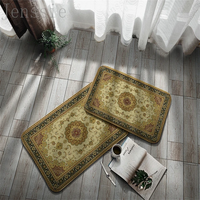 Multiple Non-Slip Doormats Retro Aristocratic Entrance Area Hallway Balcony Porch Carpet Living Room Decor Kitchen Home Bath Rug 11