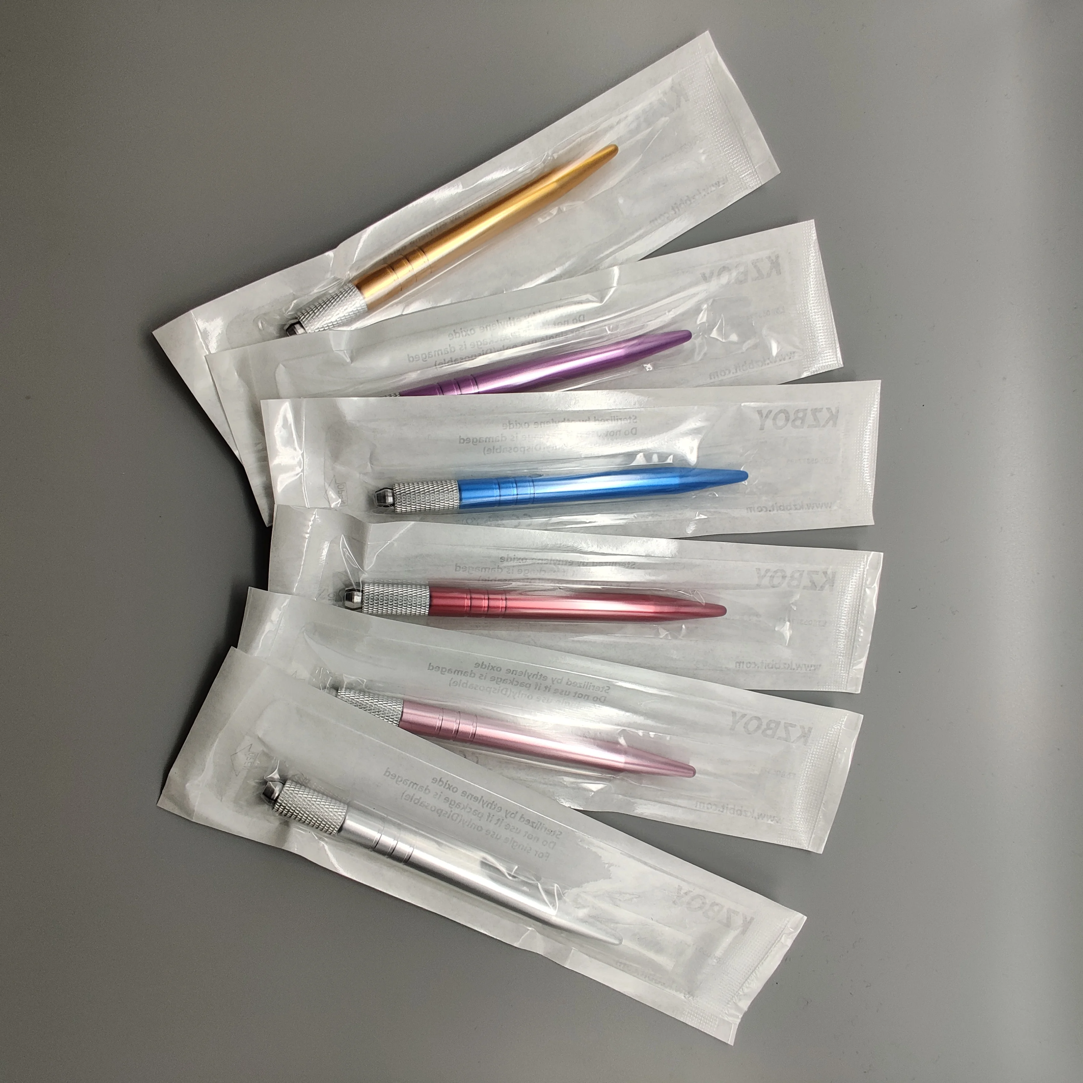 

100PCS/Lot Disposable Single Sided Microblade Holders Microblading Handles with Independent Sterile Packaging