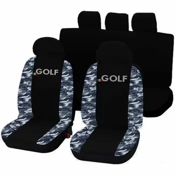 

COPRISEDILI VOLKSWAGEN GOLF FODERE AUTO SEDILI BICOLORE NERO - MIMETICO BLU