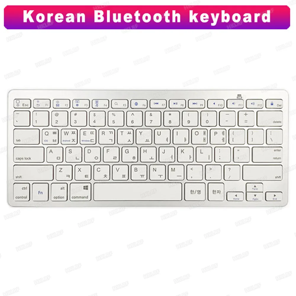 Korean 78 Keys Wireless Keyboard Ultra Slim for iPad/Windows OS/Mac/Android | Электронные компоненты и