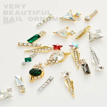 

100Pcs Nail Diamond 3d Strip Glitter Rhinestone For Nails Art Crystals Jewelry Charm Manicure Nail Stud Tips Nail Stones Charm #
