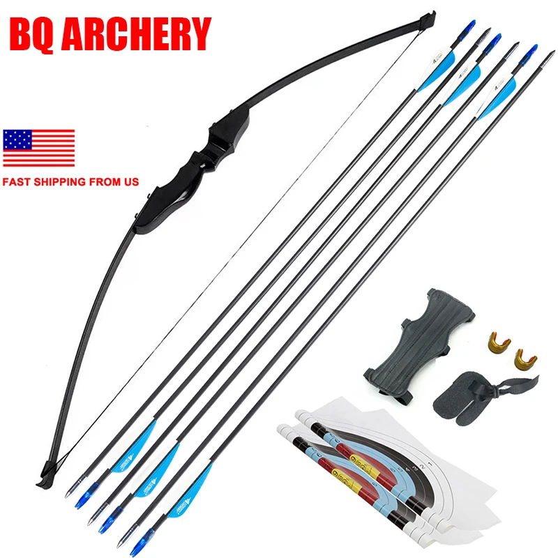 Набор для стрельбы из лука лук на вынос и стрела 40lbs молодежи взрослых начинающих тренировок деревянный