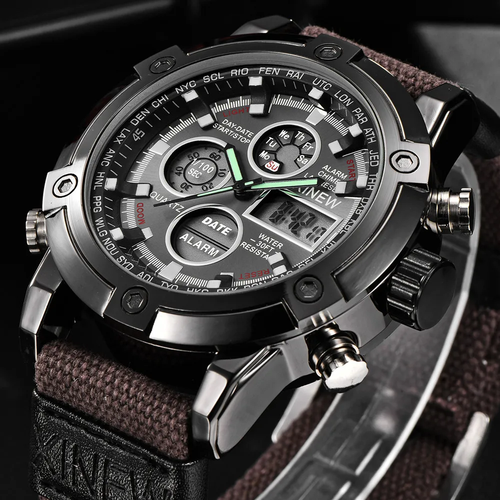 Men Nylon Band Watch High Quality Quartz Movement Men Sports Casual Watch Wristwatches Quartz Classic Casual Watches H4