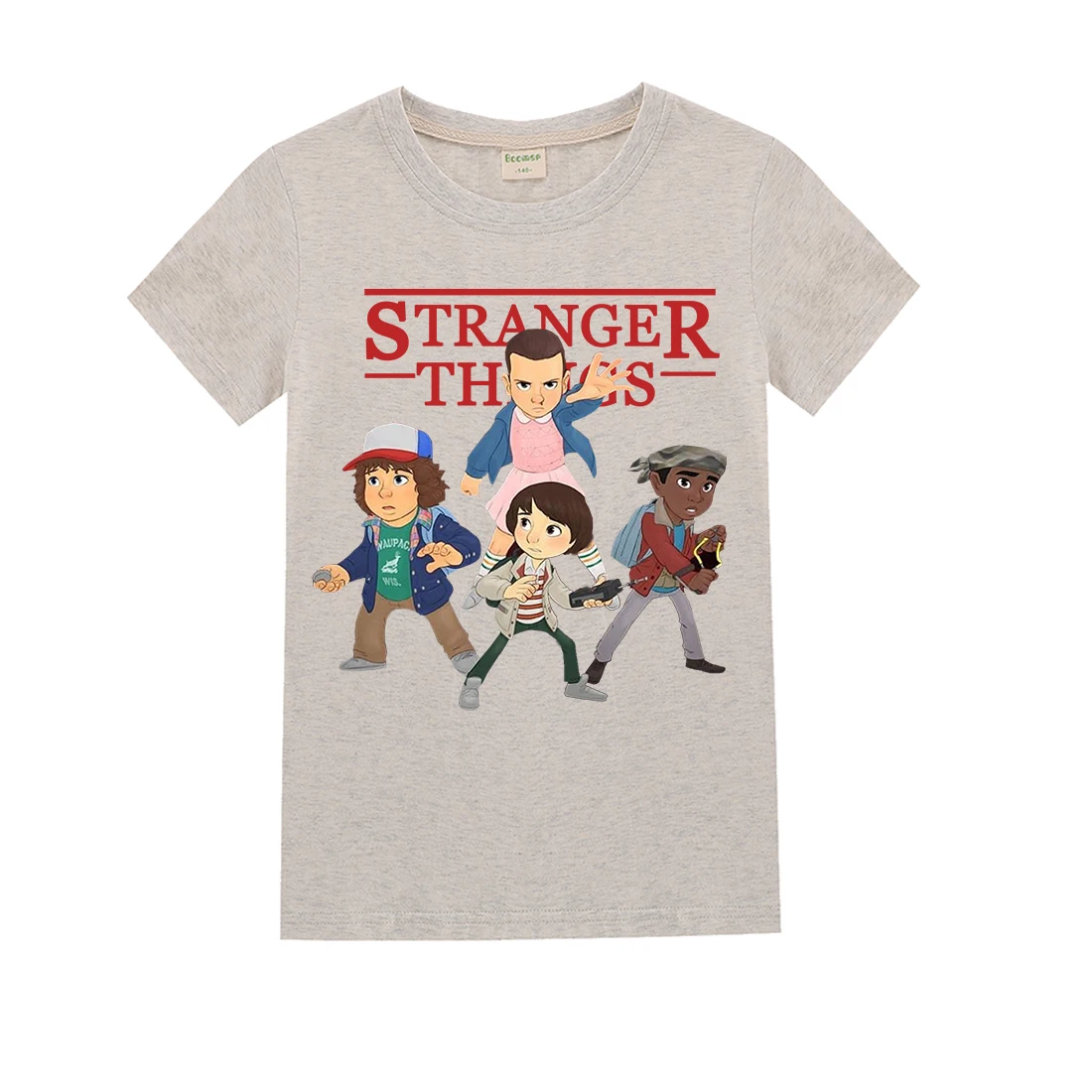 New Arrival Harajuku Stranger Things T Shirt Man Funny Cartoon Tshirt O-Neck Streetwear Clothes for Big Kids Baby Boy Clothes - Цвет: t1131