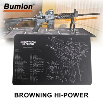 

BROWNING HI-POWER Gun Cleaning Bench Mat Rubber Carpet Non-Slip with Instructions Armourist Ben Mat for Gun Airsoft Clean 37-098