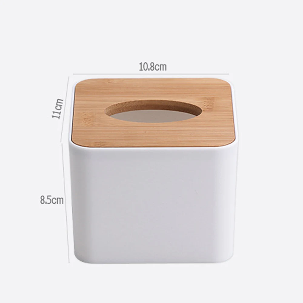 Деревянная коробка для салфеток, прямоугольная крышка, квадратный диспенсер для салфеток, бумажный бамбуковый