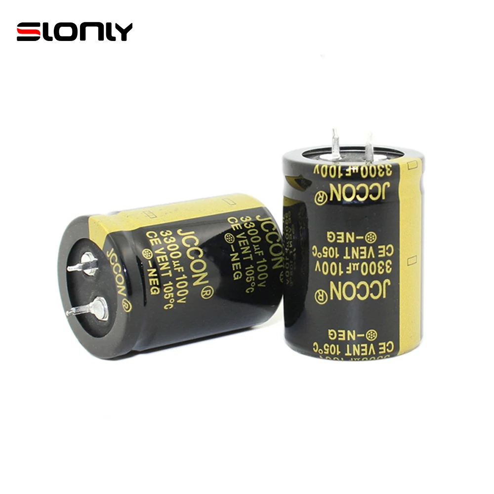 2pcs-14pcs 30x40m 3300uF 100V 105 ℃ Pitch 10mm JCCON Horn Black Gold Audio Amplifier Filter Aluminum Electrolytic Capacitors 2pcs 6pcs 10000uf 25v 22x30mm 10000uf 25v 22x40mm jccon horn gold audio amplifier filter aluminum electrolytic capacitors