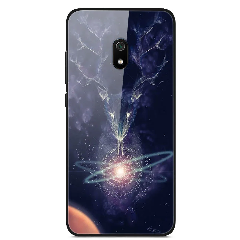 15 Для Xiaomi Redmi 8A Чехол с милым рисунком, стеклянный чехол для задней панели, Жесткий Чехол для Xiaomi Redmi 8A чехлы для телефонов 6," бампер для Redmi8A 8 A - Цвет: 15