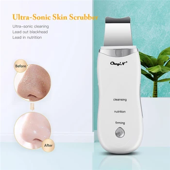 

Ultrasonic Facial Skin Scrubber Vibration Deep Face Cleaning Skin Peeling Pores Cleaner Face Scrubber Skin Care Beauty Machine45