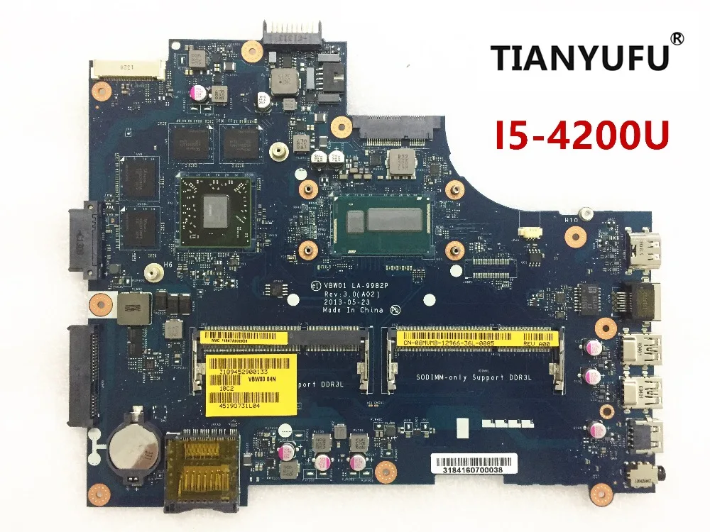 Материнская плата для ноутбука DELL inspiron 5537 новая материнская 3537 SR170 DDR3L