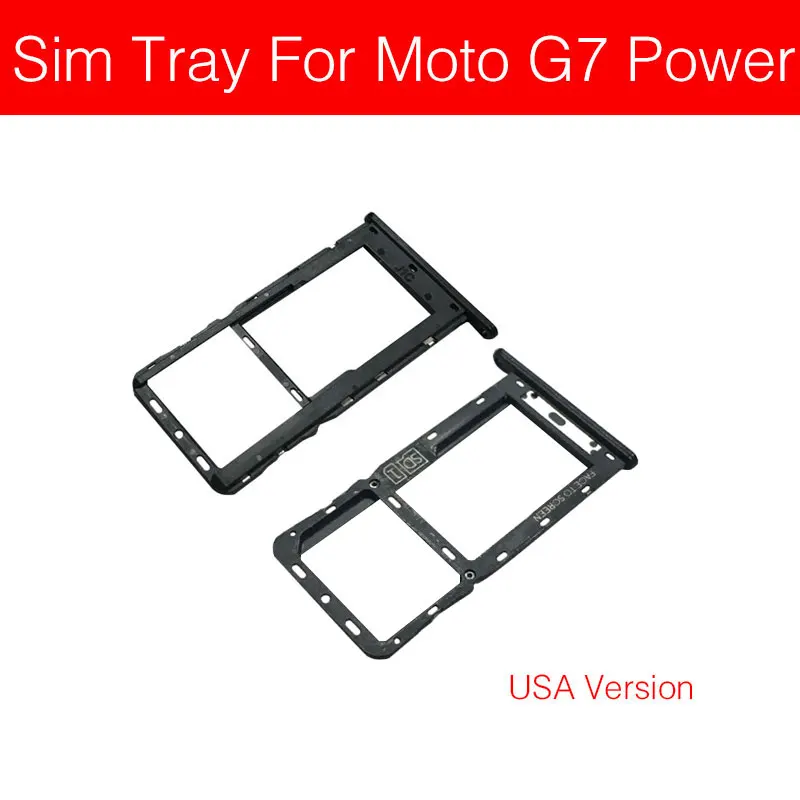Держатель лотка для Sim-карты Motorola Moto G7 Power America USA Version Sim Micro Reader слот карт адаптеры