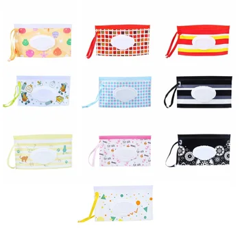 

Baby Wipes Container Eco-friendly Wet Wipe Pouch Dispenser EVA Case Travel Clutch Pouch Holder Refillable Portable