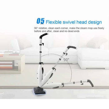 

Handheld Steam Cleaner Steam Mop Cleaner High Temperature Steam Decontamination Cleaning Floor Mopping Machine Household Tool