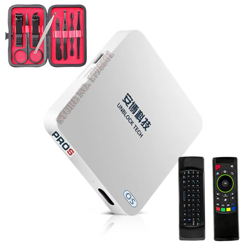 UNBLOCK UBOX 7 PROS I9 2G 32G IP TV Android Smart Box 1000 Asia's Free Live каналы беспроводная клавиатура набор