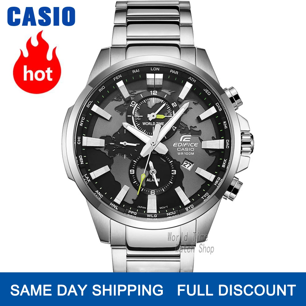 часы мужские casio Edifice Взрыв лучший бренд класса люкс новые кварцевые 100м